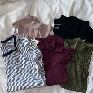 5 pack basic tops
